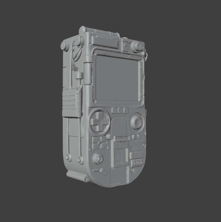Clay render, 20 degrees