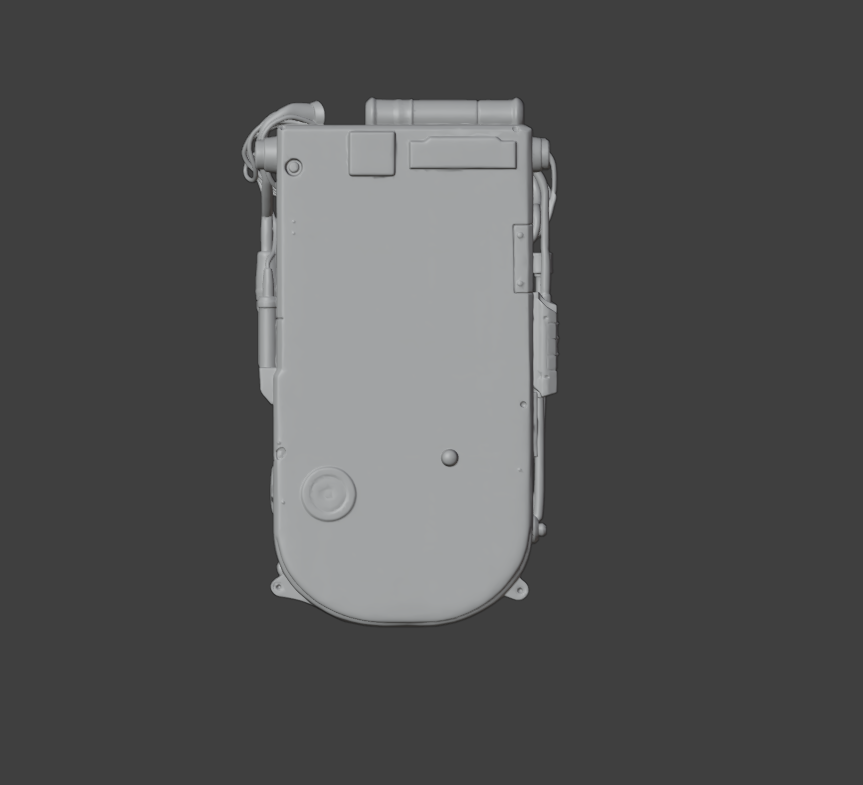 Clay render, 180 degrees