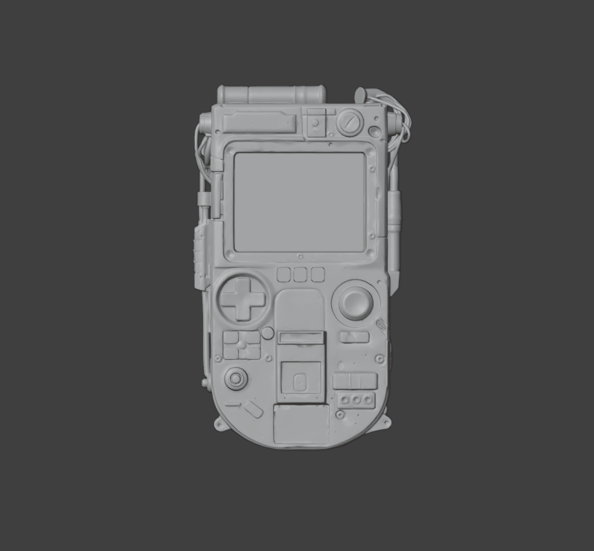 Clay render, 0 degrees