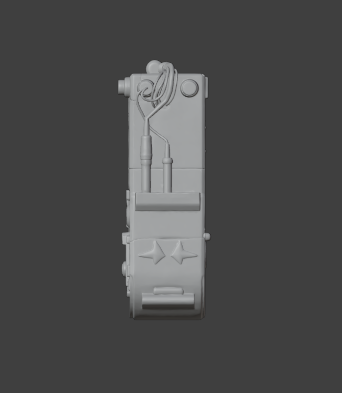 Clay render, 135 degrees