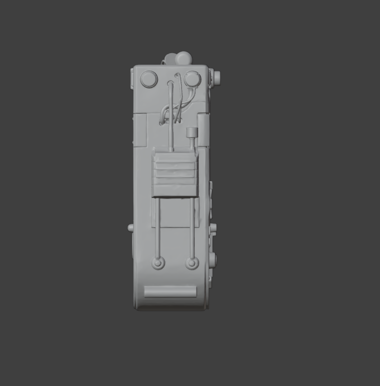 Clay render, 90 degrees