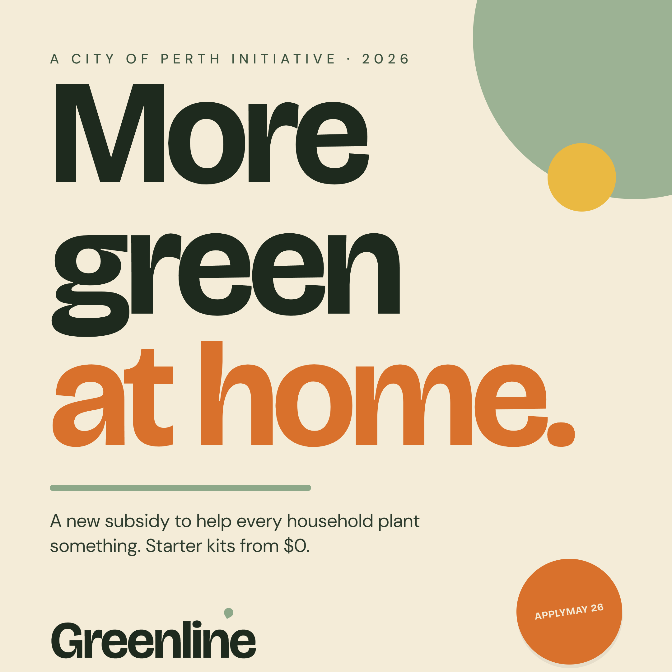 Launch post — More green at home