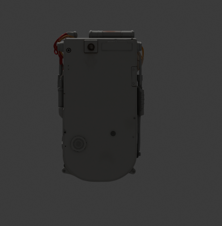 Textured render, 180 degrees