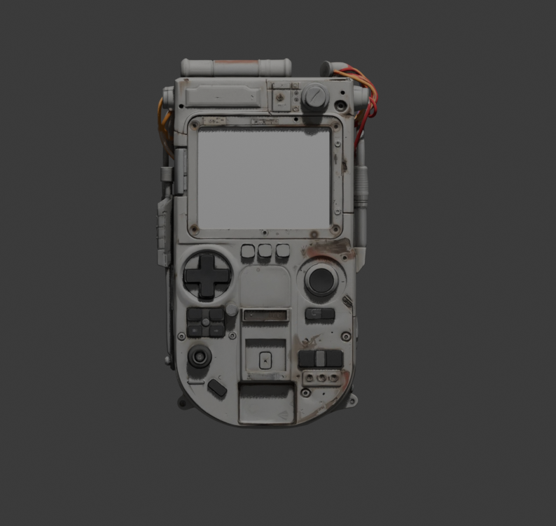Textured render, 0 degrees