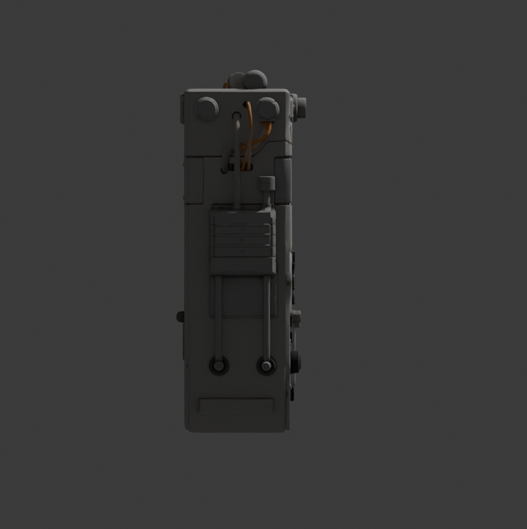 Textured render, 90 degrees